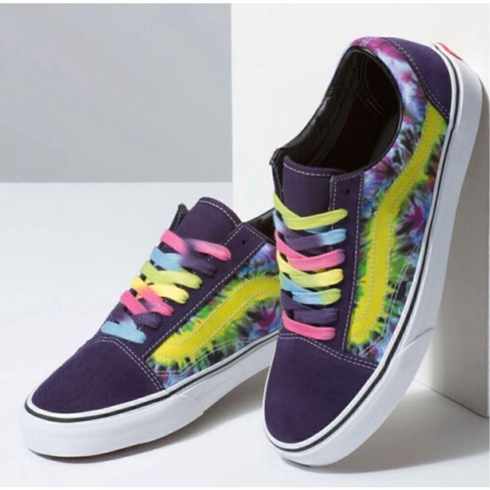 Vans Old Skool Tie Dye Mysterioso and True White - Picture 2 of 9